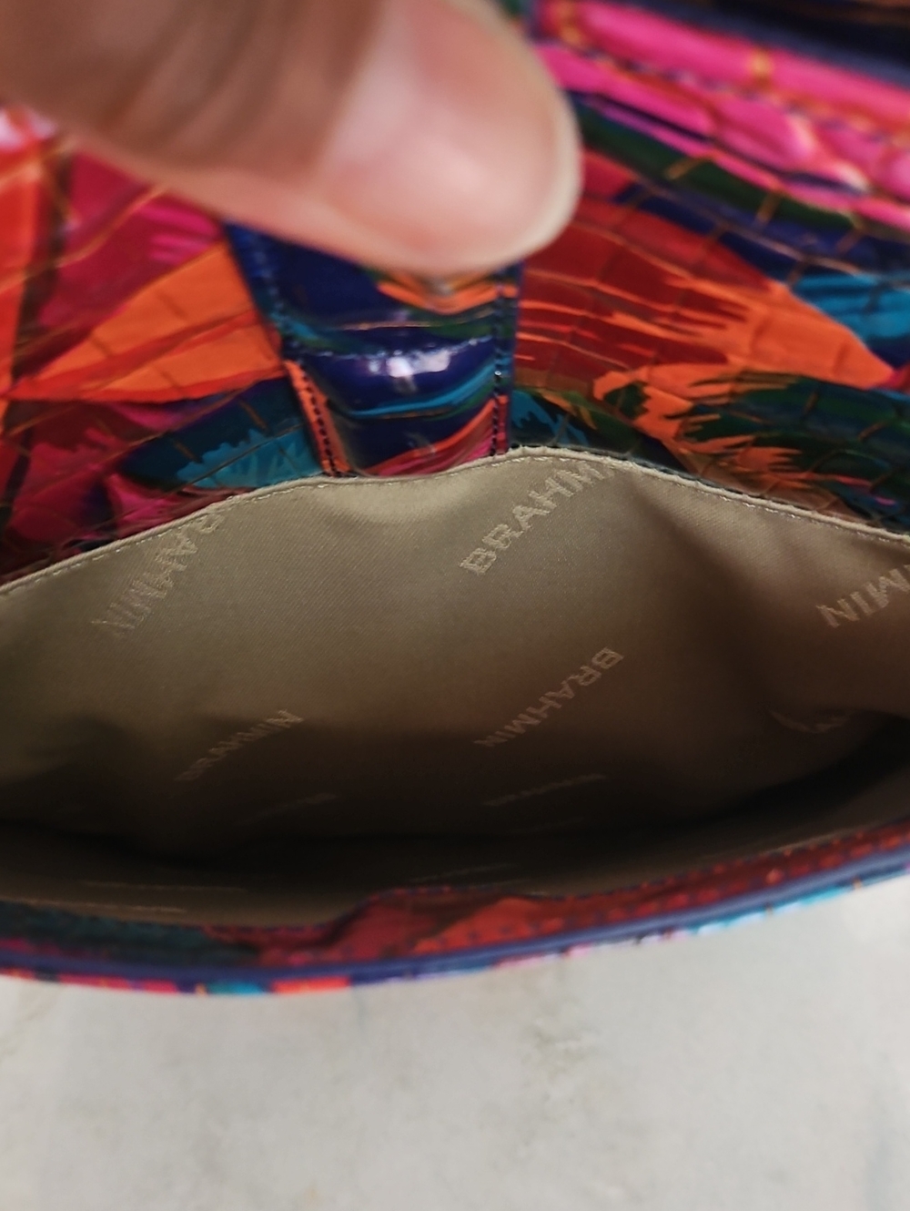 Brahmin Lush Shira Croc Embossed Tote - Picture 9 of 12